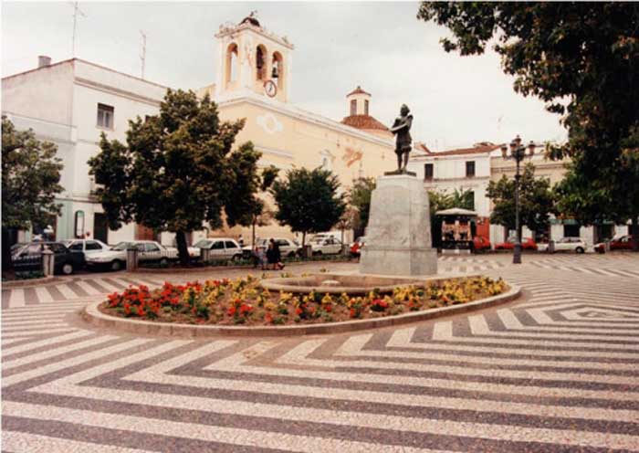 Plaza de Cervantes en Badajoz